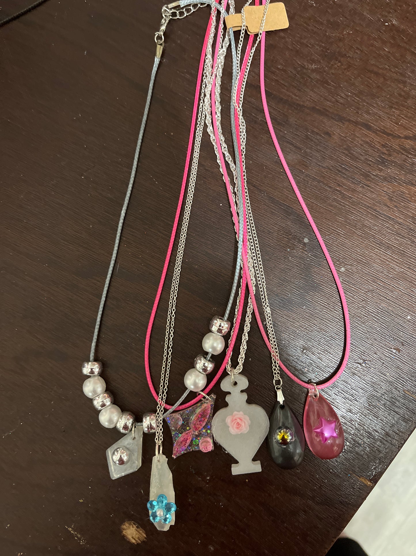 Classic resin necklaces