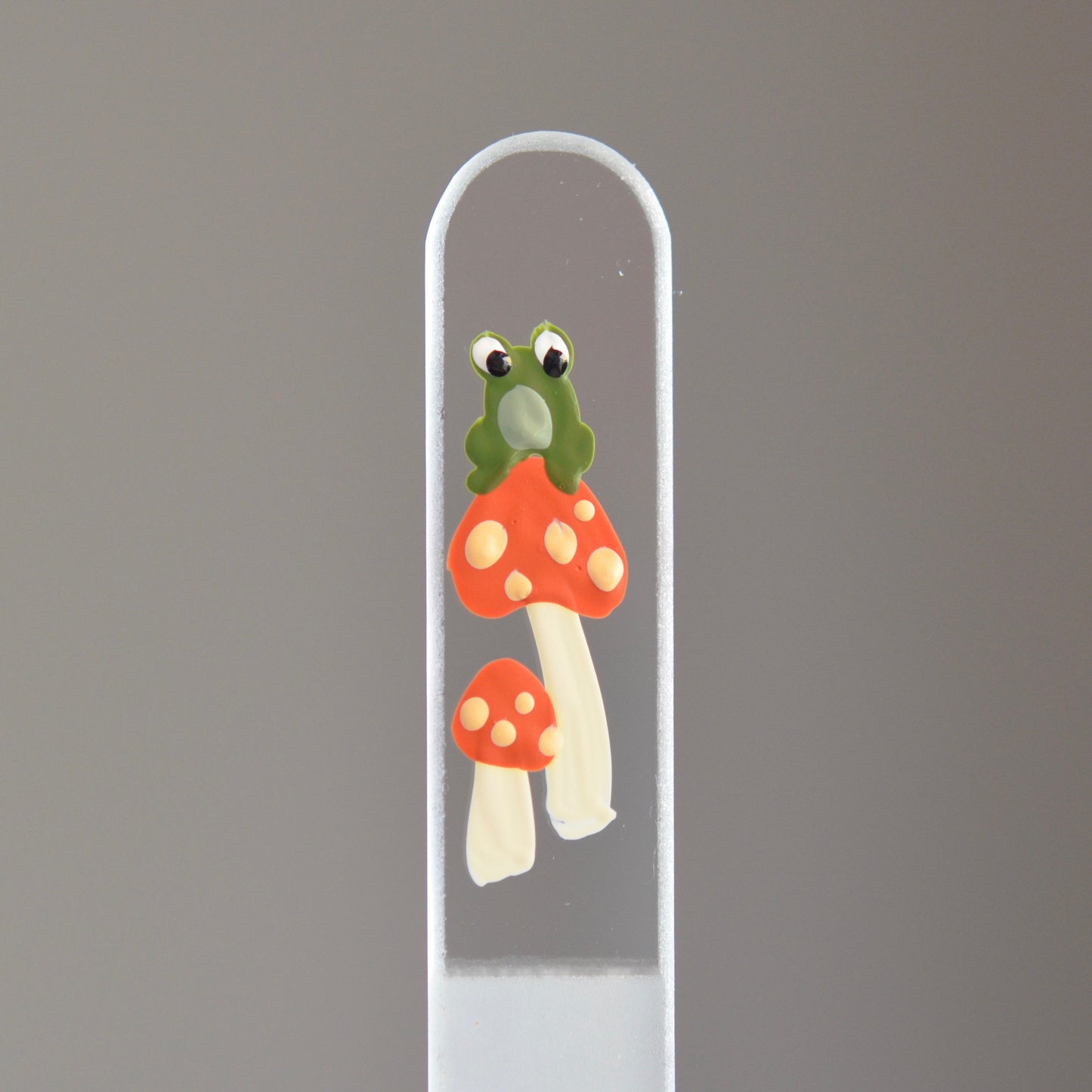 Medium Glass Nail File - Hand-painted Czech Crystal Glass Nail File
