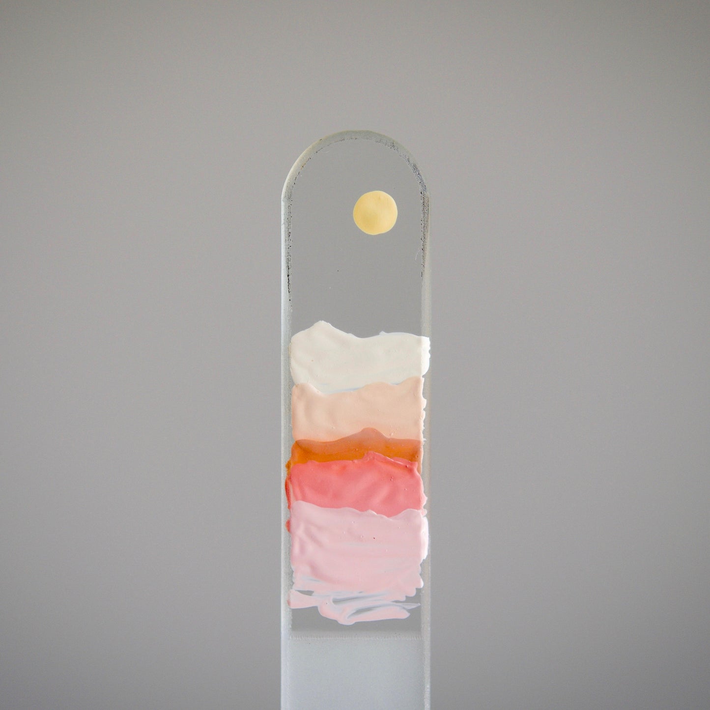 Medium Glass Nail File - Hand-painted Czech Crystal Glass Nail File