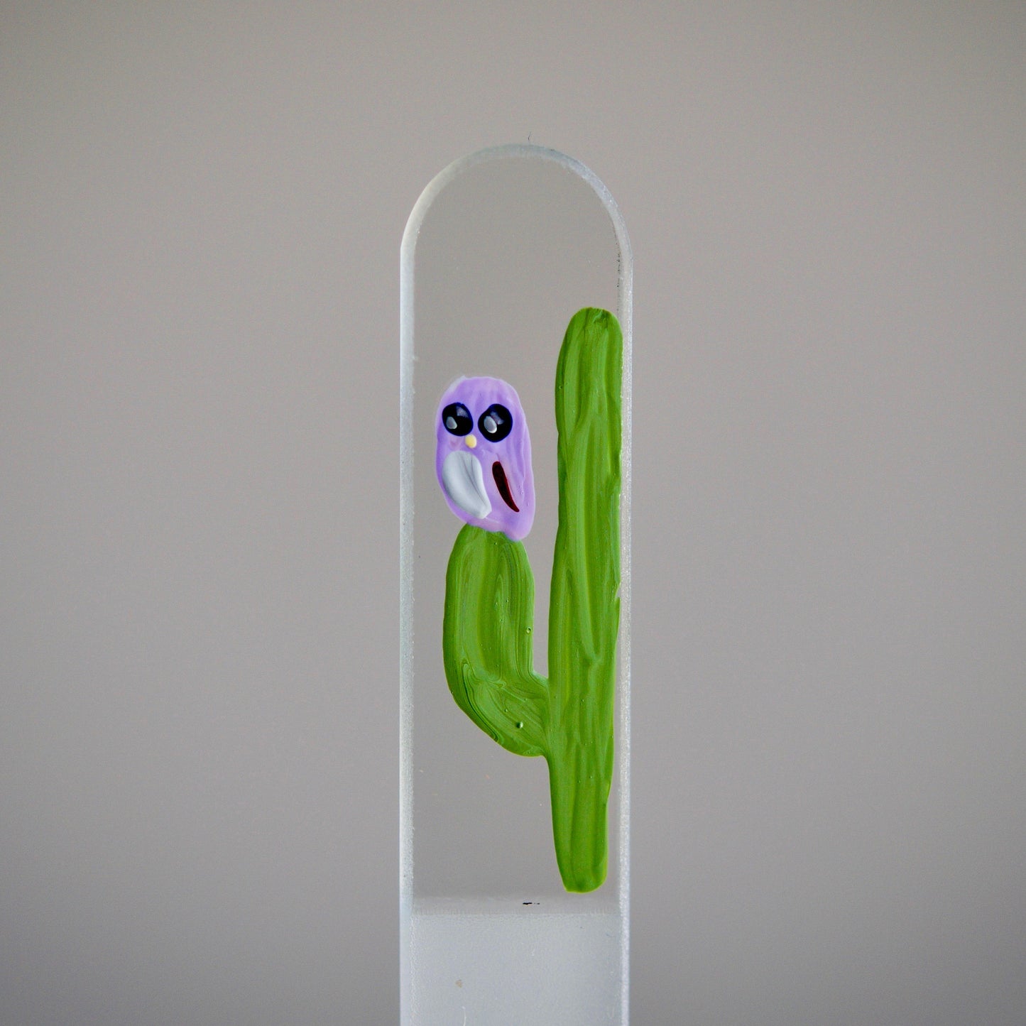 Medium Glass Nail File - Hand-painted Czech Crystal Glass Nail File