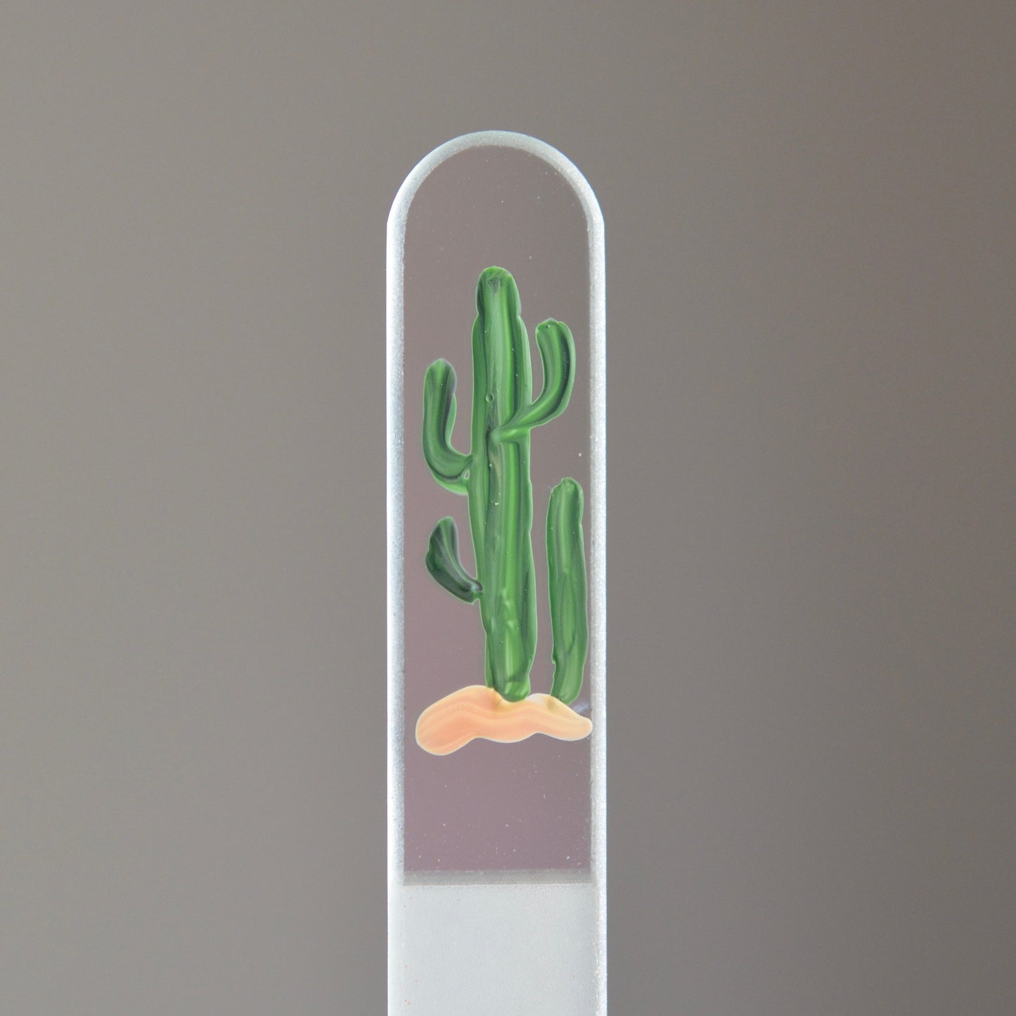 Medium Glass Nail File - Hand-painted Czech Crystal Glass Nail File