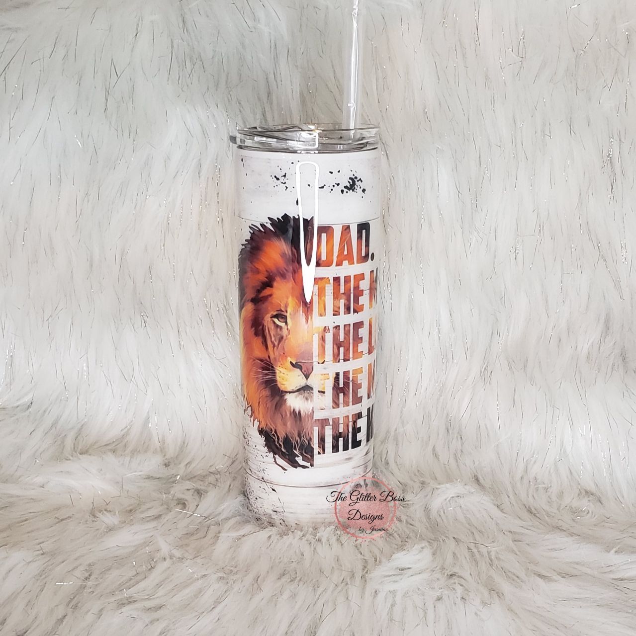 The Man - 20 oz Skinny - Glitter Boss