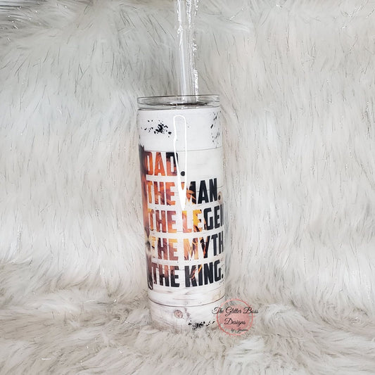 The Man - 20 oz Skinny - Glitter Boss