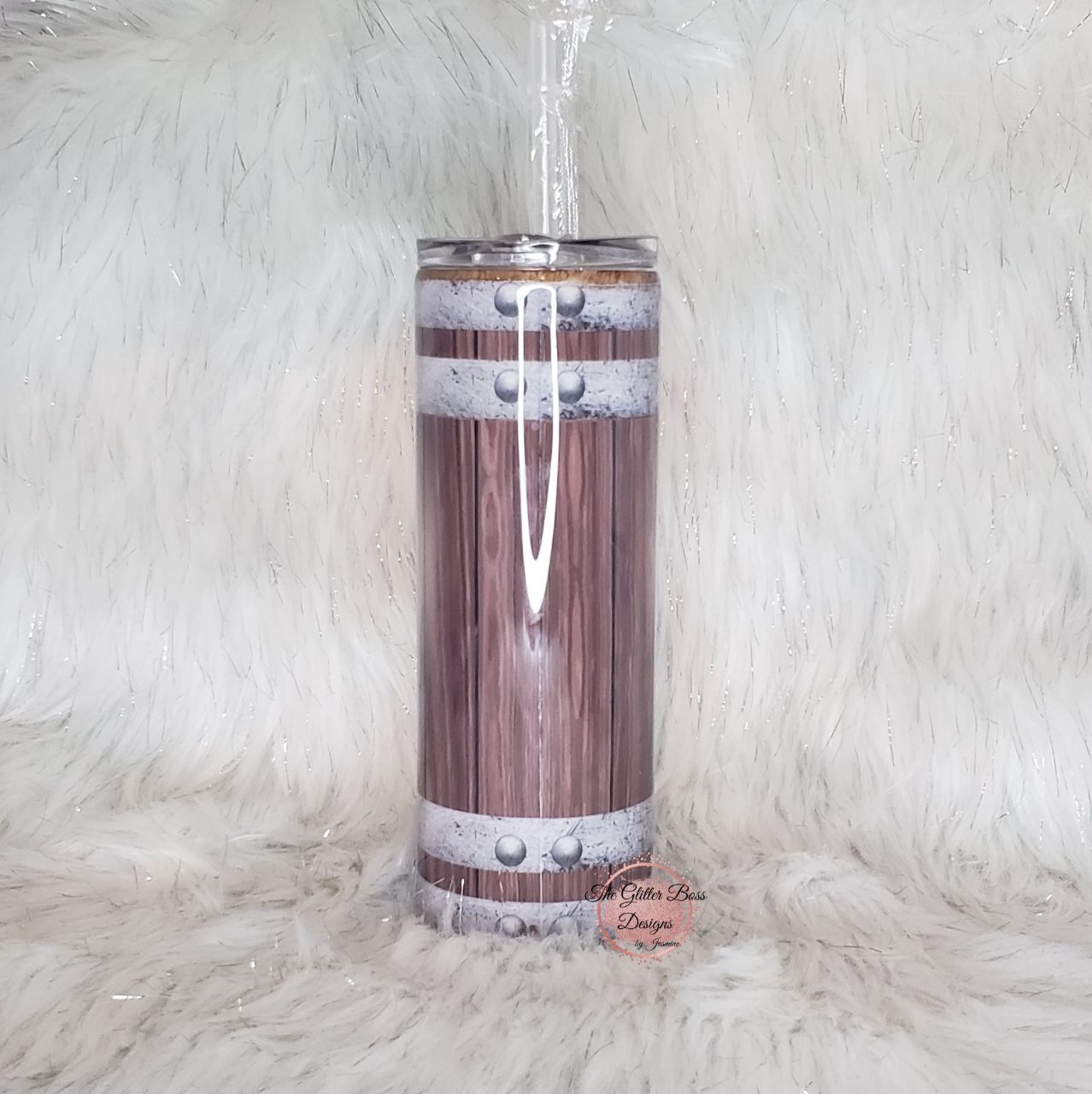 Dad Life - 20 oz Skinny - Glitter Boss