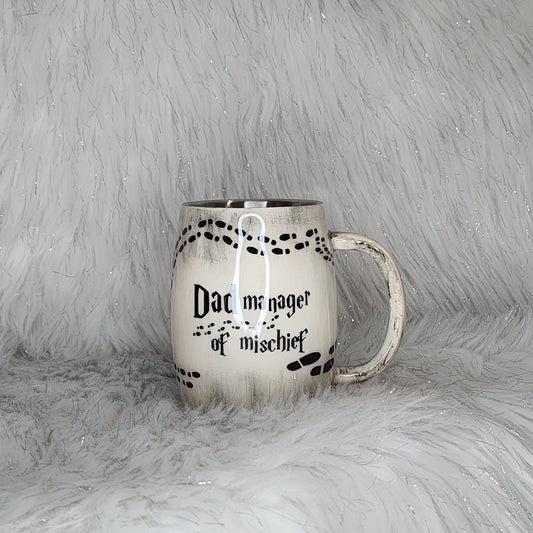 Dad, Manager of Mischief - Mug - Glitter Boss