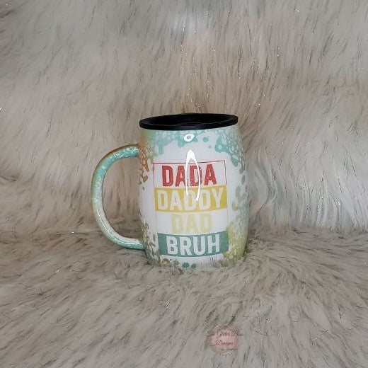 Dada, Daddy, Dad, Bruh  - 20 oz Skinny - Glitter Boss