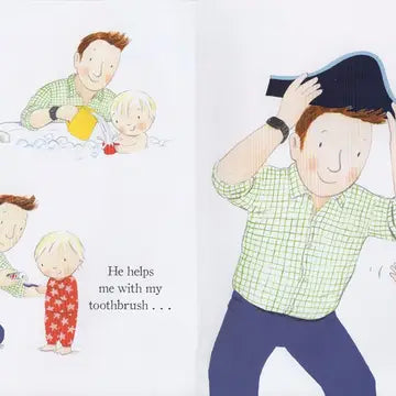 Daddy Is My Hero Book - Burlapitup-STV