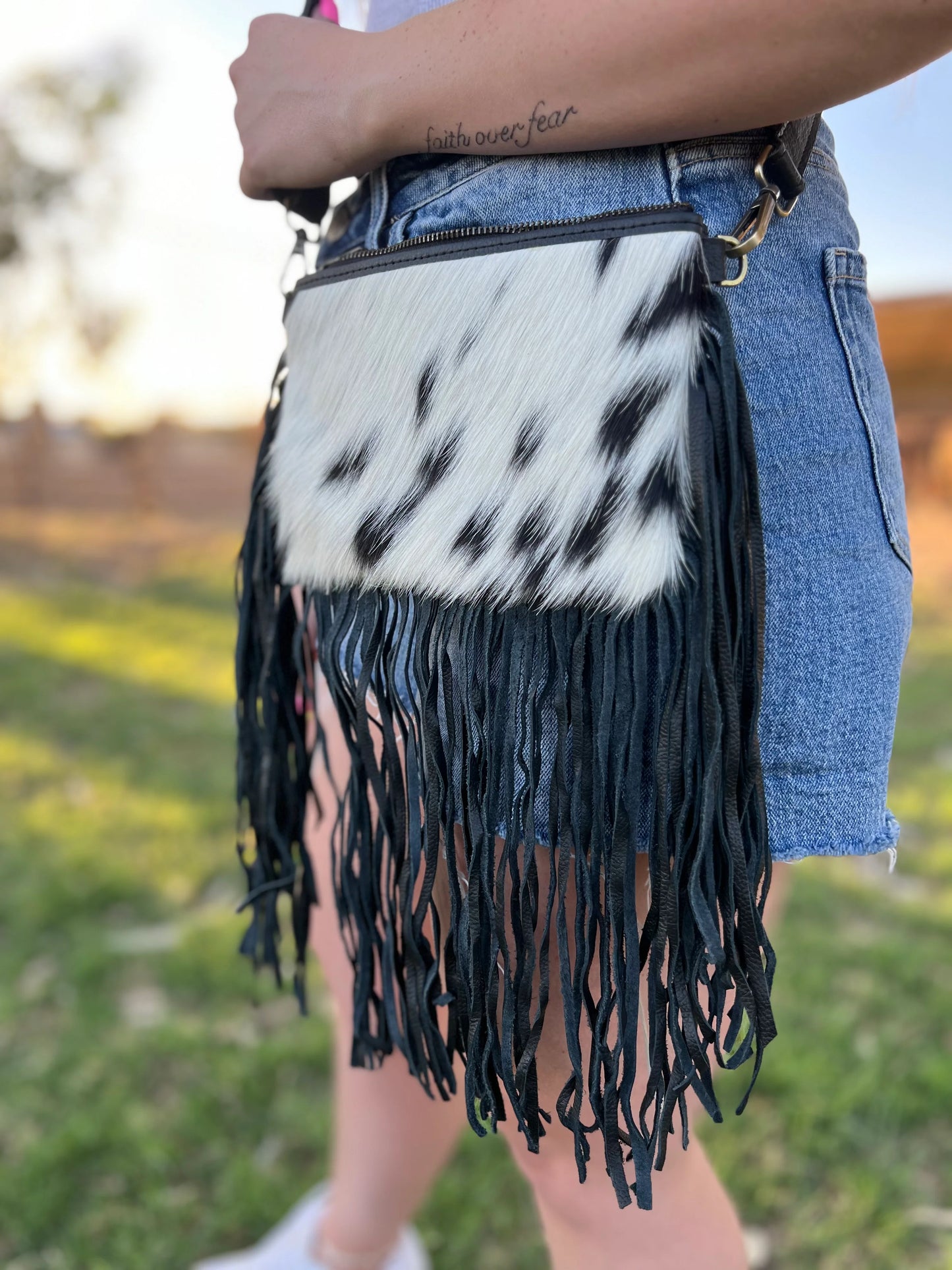 Cowhide Crossbody