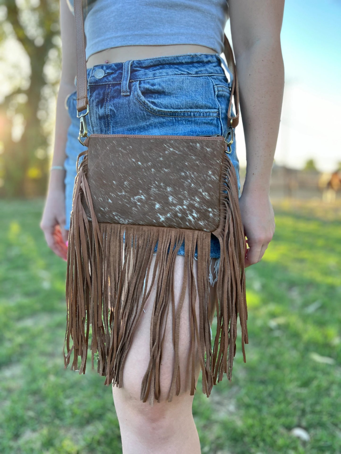 Cowhide Crossbody