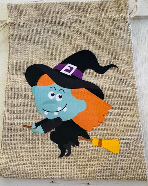 Halloween Burlap Gift Bag - STV