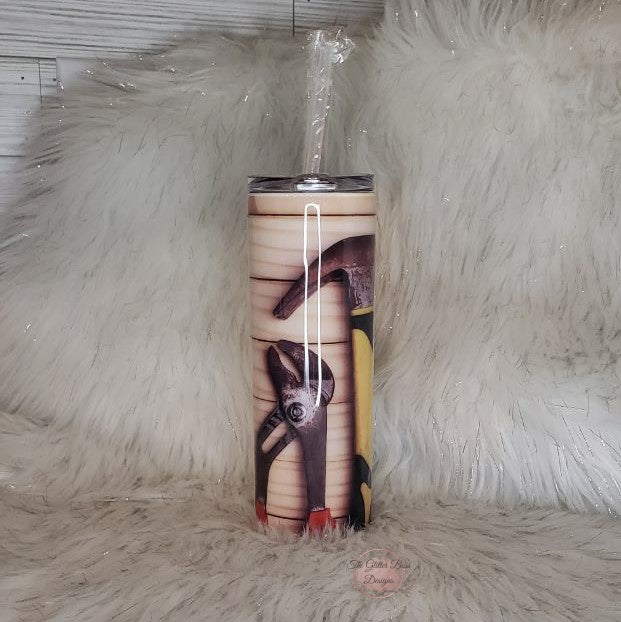 Somebody's Fine A** Husband - 20 oz Skinny - Glitter Boss