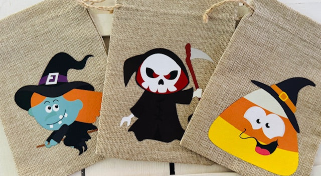 Halloween Burlap Gift Bag - STV