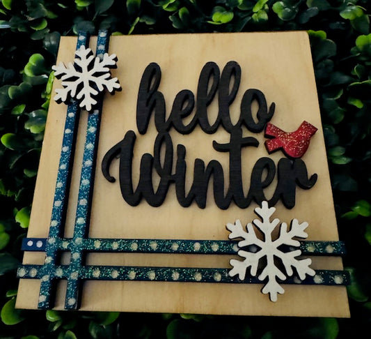 Interchangeable Insert Hello Winter - STV