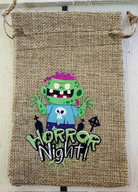 Halloween Burlap Gift Bag - STV