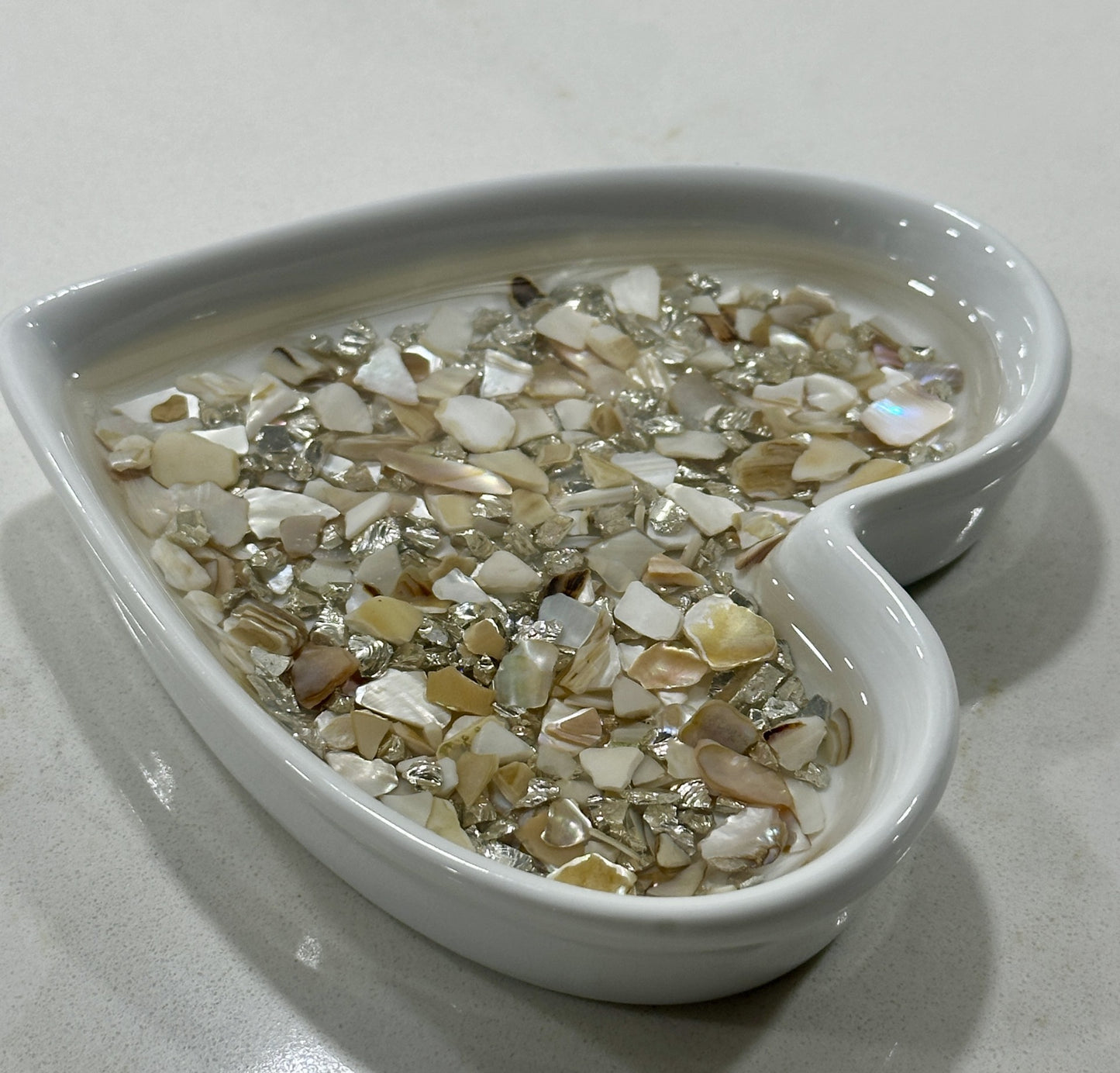 Heart Jewelry Dish Seashells - Janine's Resin Creations