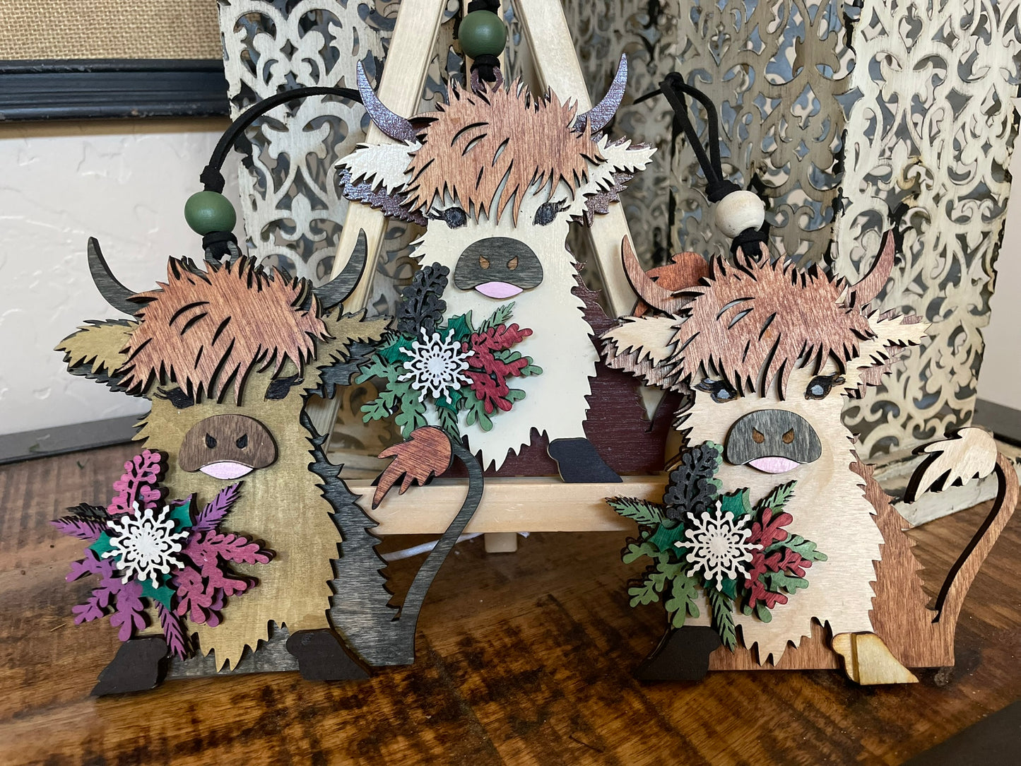 Highland Cow Ornament- STV