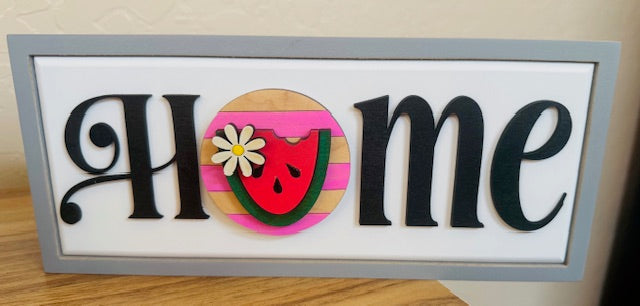 Interchangeable Magnetic (HOME) Sign Base (Use 3"R Inserts) - STV