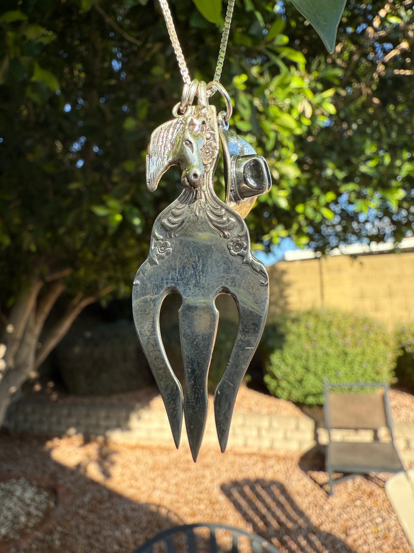 .925 Fork Charm Necklace - Betty Jean Co