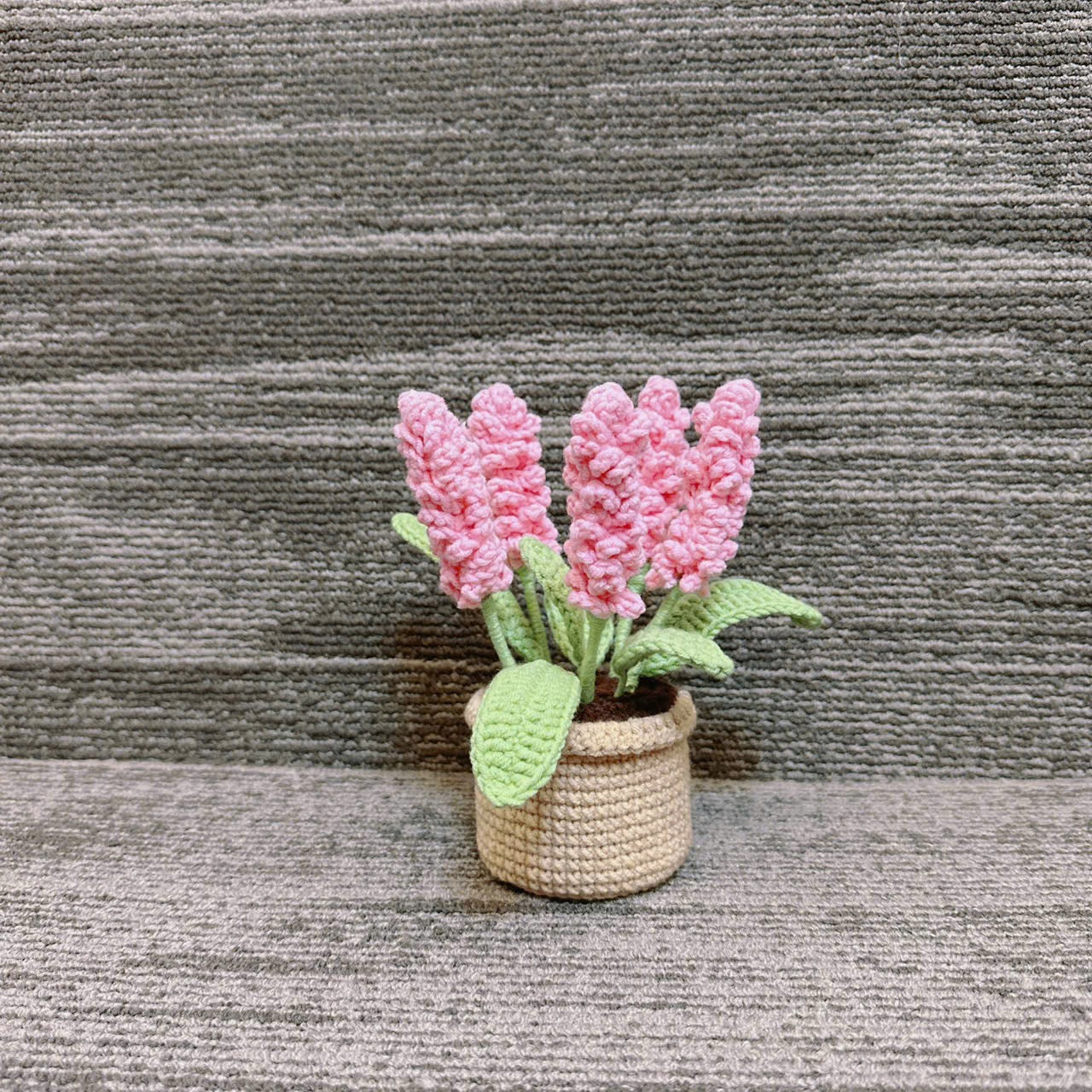 Crochet lavender pot