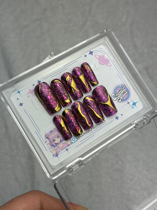 Planet Titan - 10:MEDIUM -MEDSQUARE- Classicfied Nails