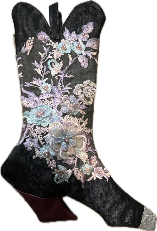Cowboy Boot Christmas Stocking