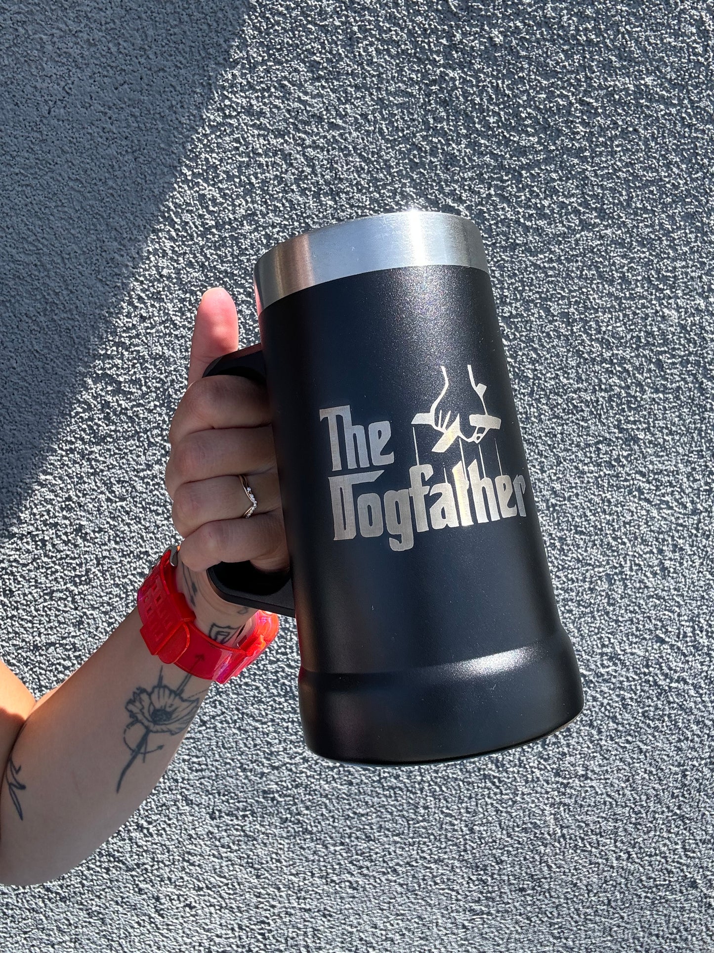 Dog father beerstein