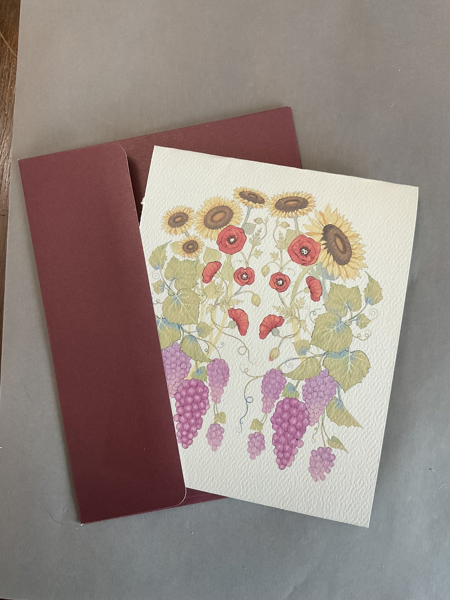 Grape Harvest Greeting Card