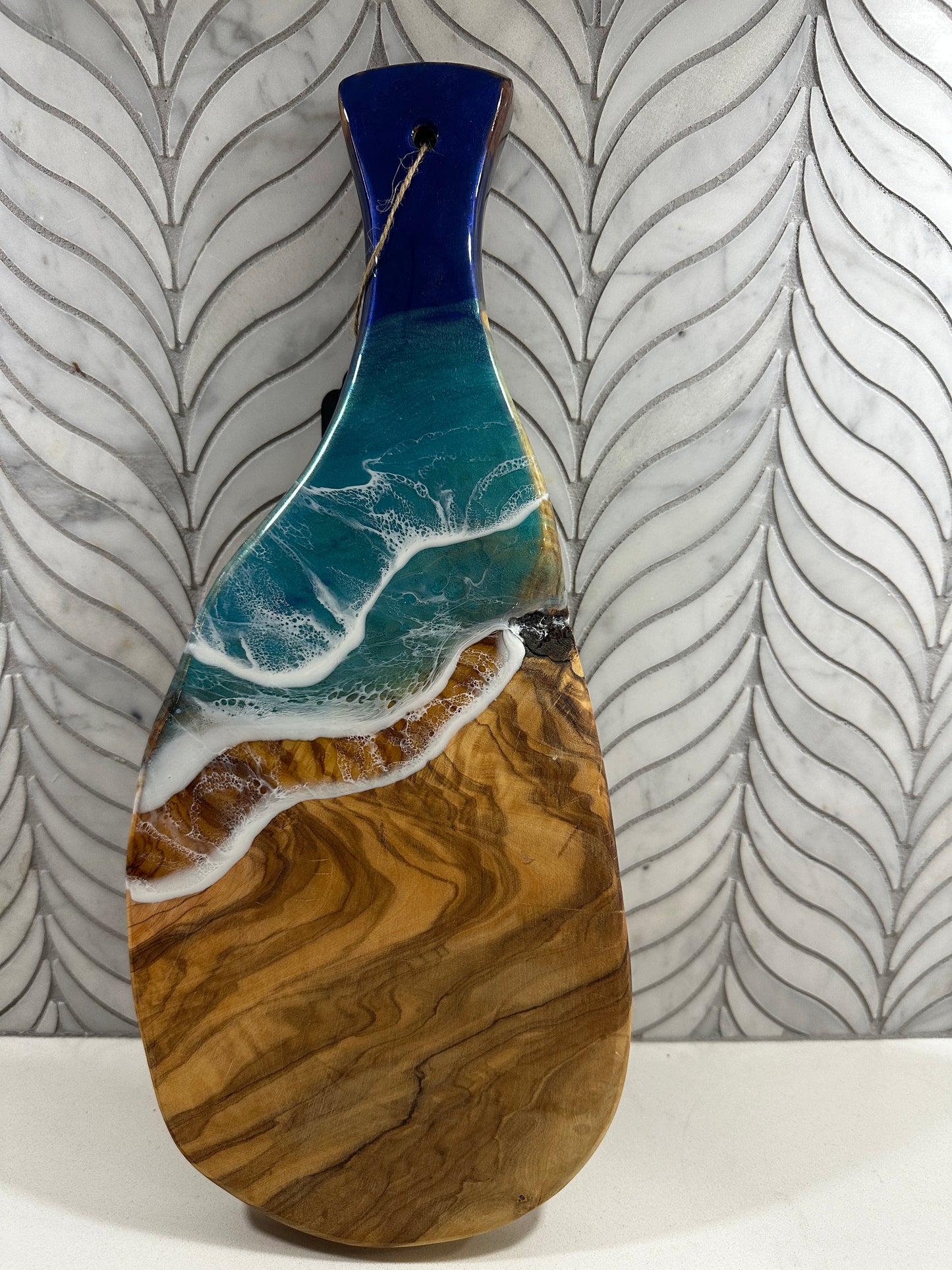 Blue Waves Olive Board-CH