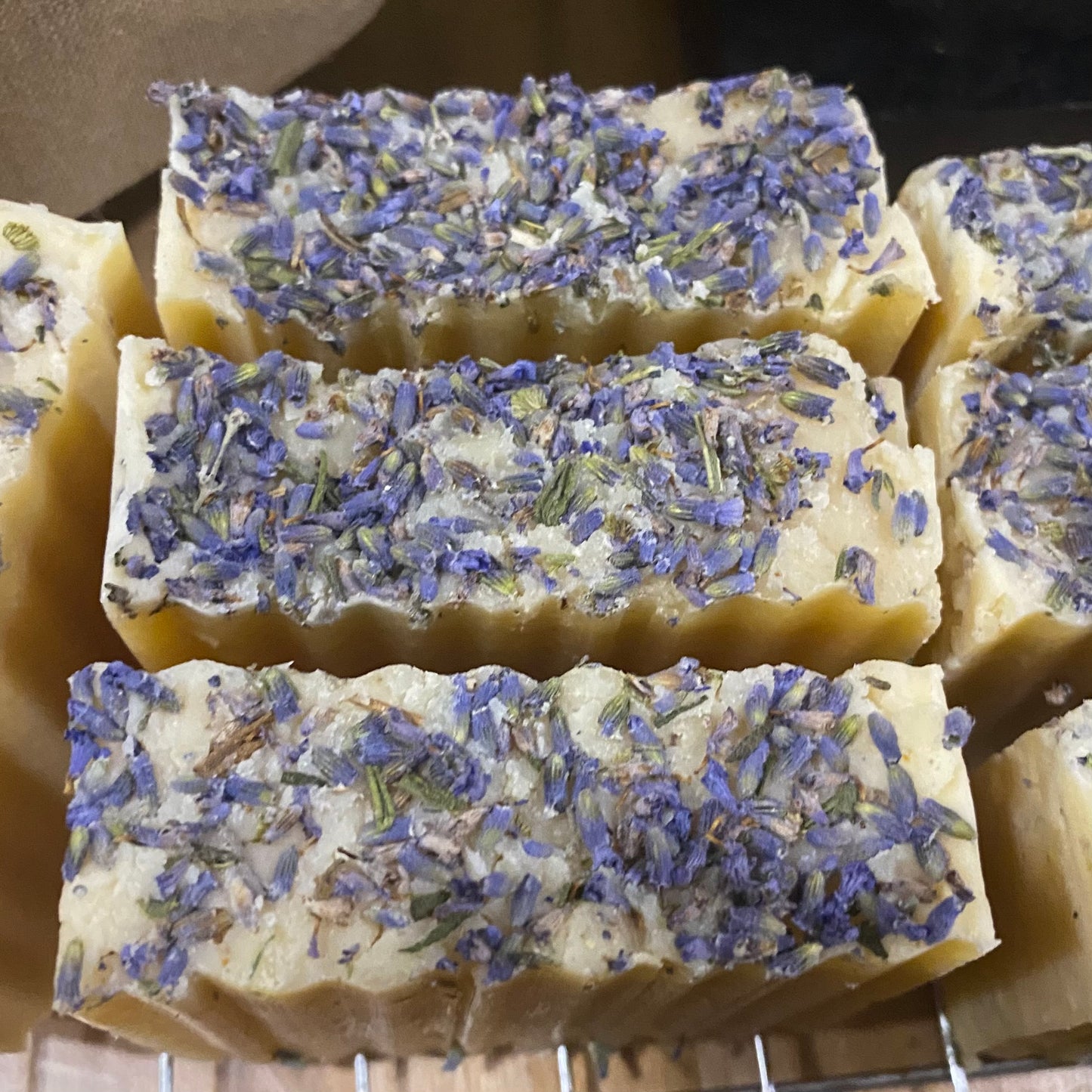 Lavender Goat Milk Soap with Lavender Buds - Sugar Hill Soaps & More