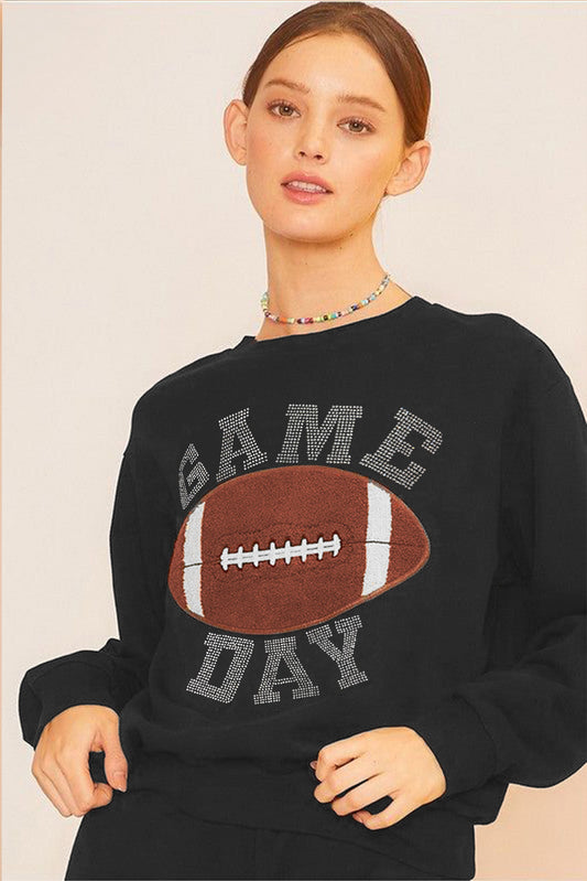 GAME DAY Football Graphic Pullover and Shorts Set | JB Boutique|