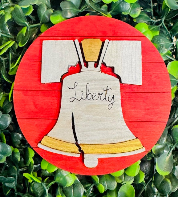 Magnetic Insert 4th of July Liberty Bell - STV