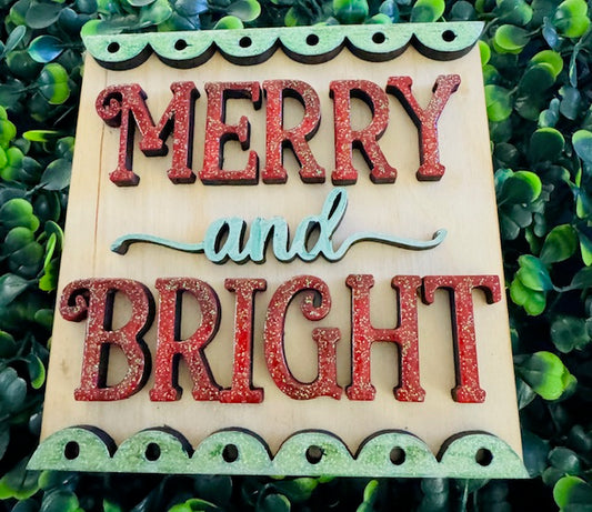 Interchangeable Insert 4.25"- Merry & Bright - STV