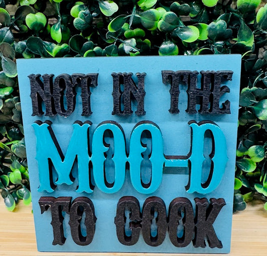 Interchangeable Leaning Frame Insert Highland Cow (Kitchen) - CHD