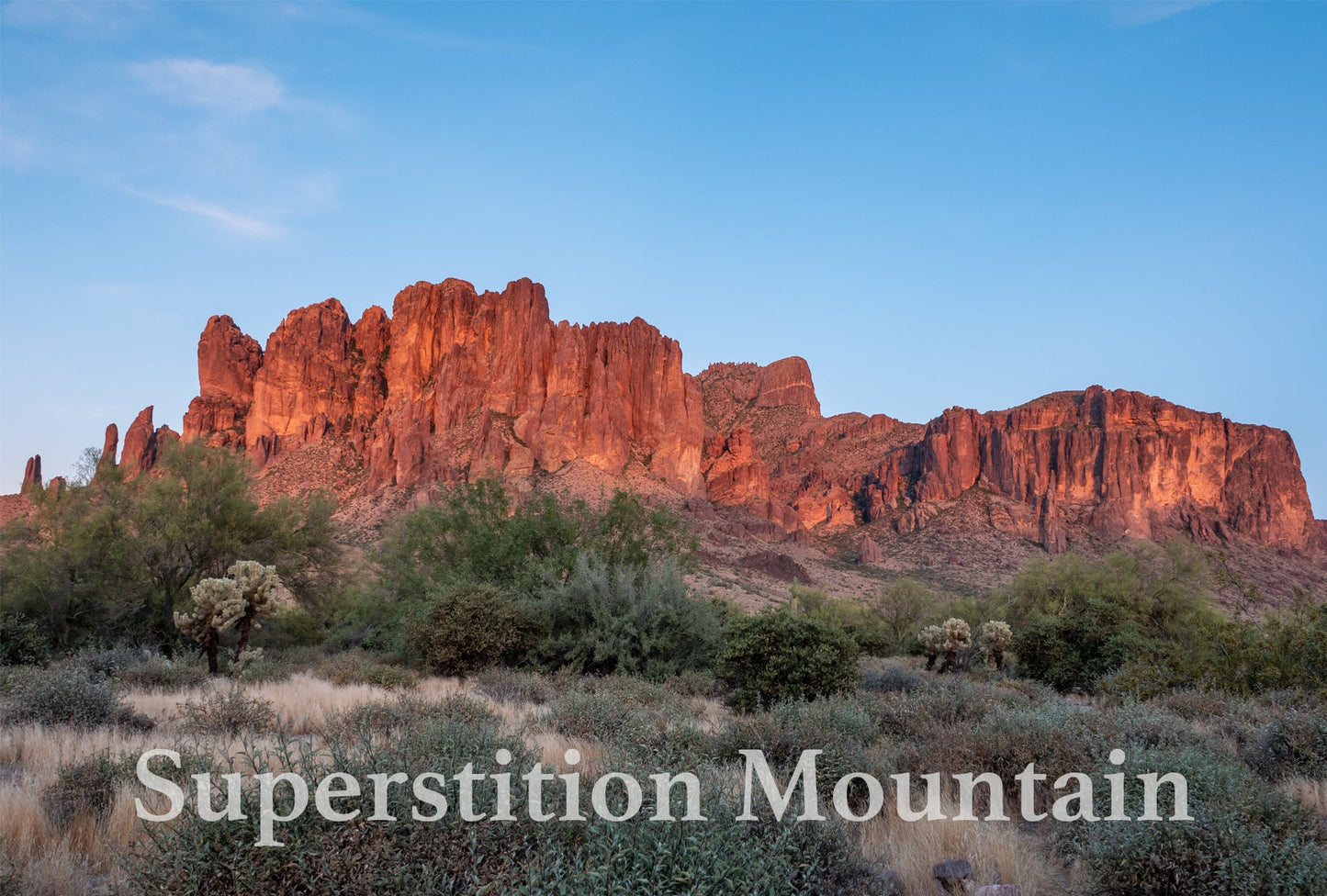Sunset on Superstition Mountain Sticker