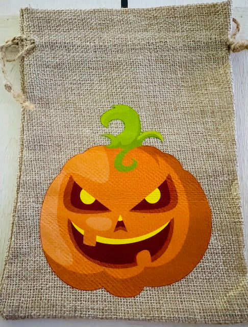Halloween Burlap Gift Bag - STV