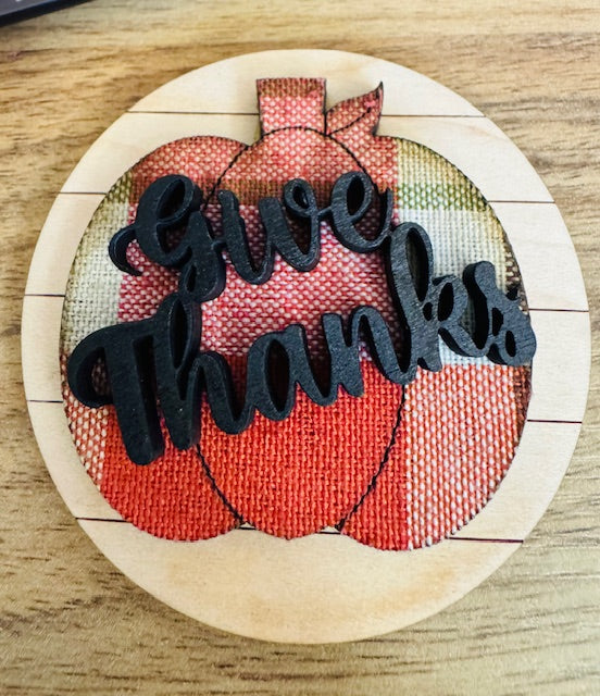 Magnetic Insert - Fall Pumpkin - STV