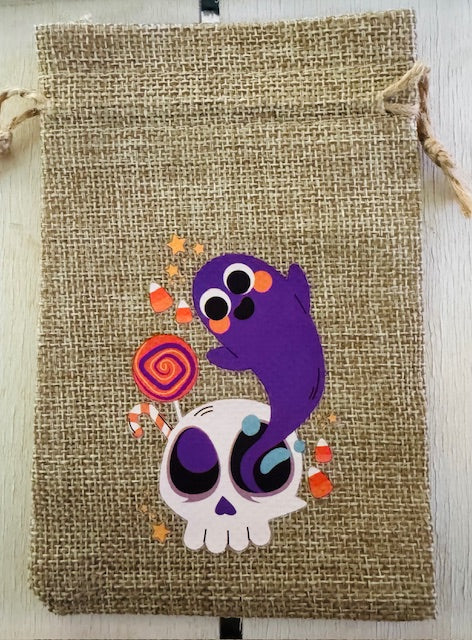 Halloween Burlap Gift Bag - STV