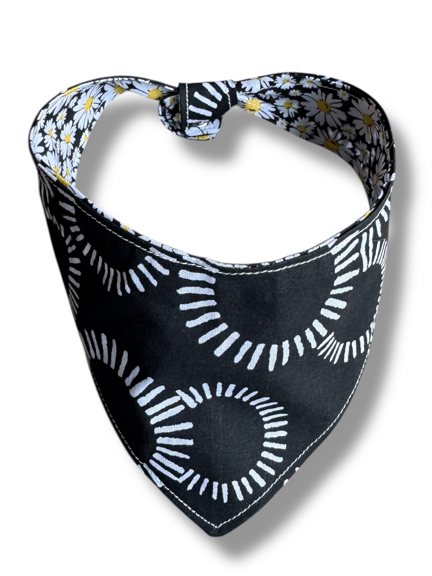 Modern Daisy reversible dog bandana
