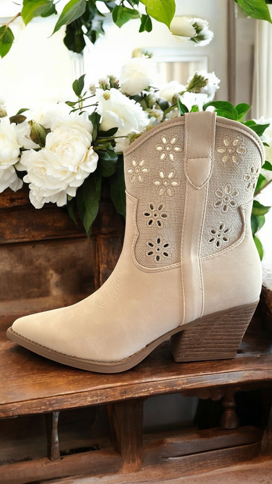 Daisy Bloom Ankle Boots - Made in Chic