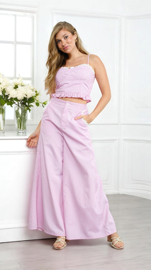 Sundrenched in Capri Set in Pink - Made in Chic