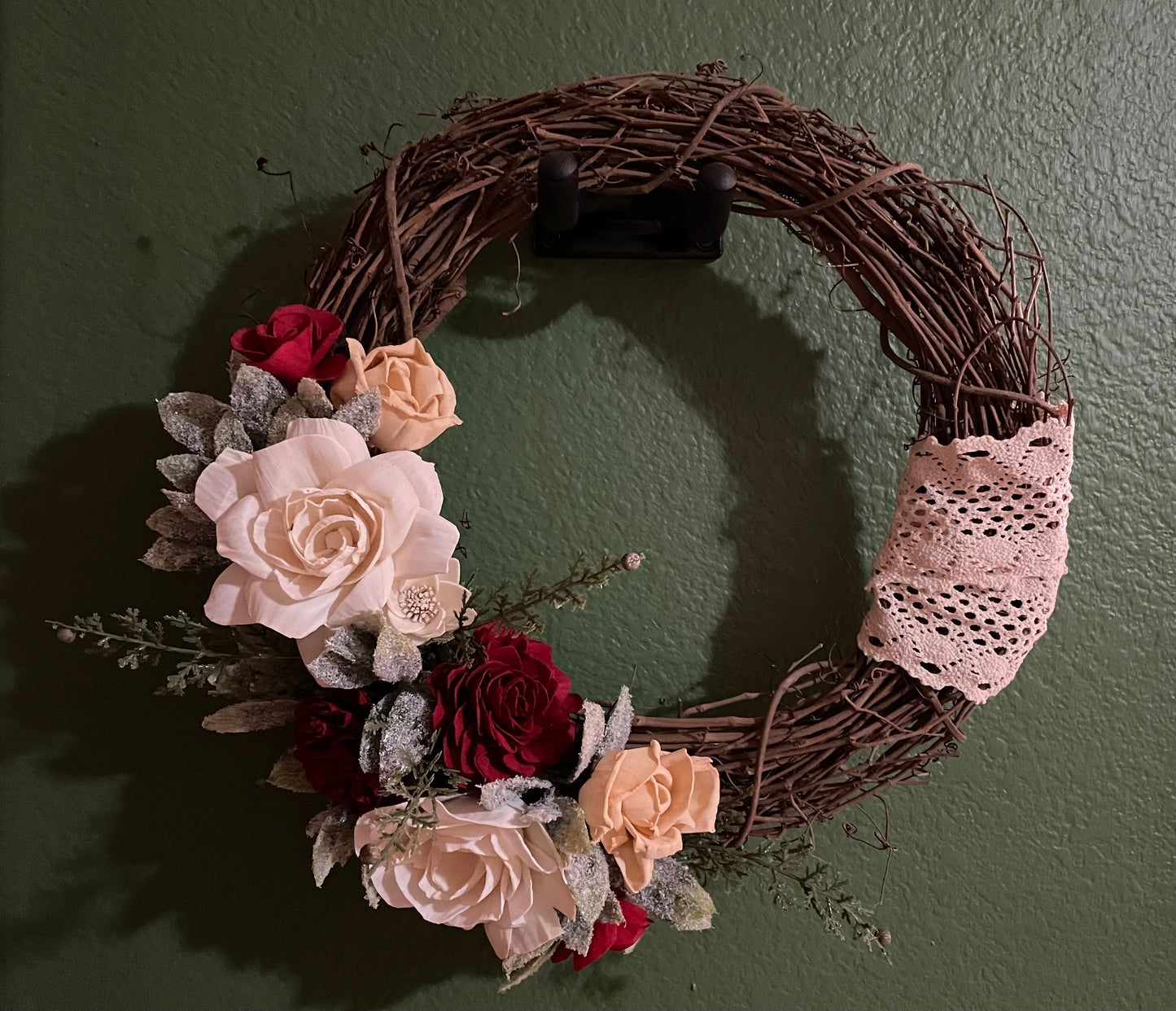 Romantic Xmas Wreath - LUNA WOOD FLOWERS
