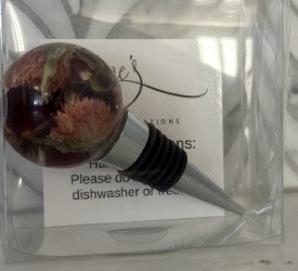 Wine Bottle Stopper Round - Janine's Resin Creations