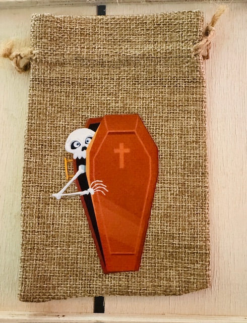Halloween Burlap Gift Bag - STV