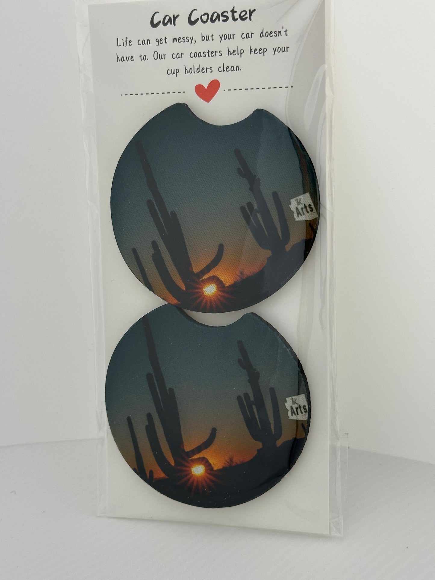 Saguaro Sunset Car Coasters