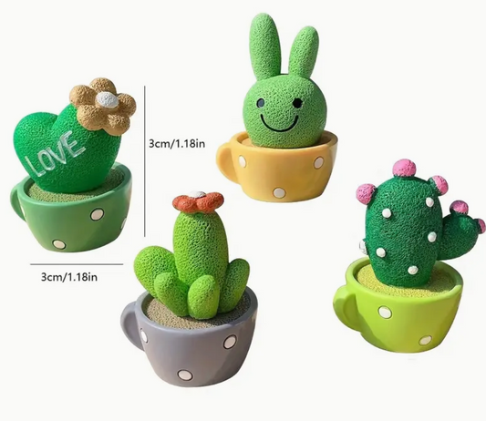 TEM - Miniature Cactus Figures Set of 4