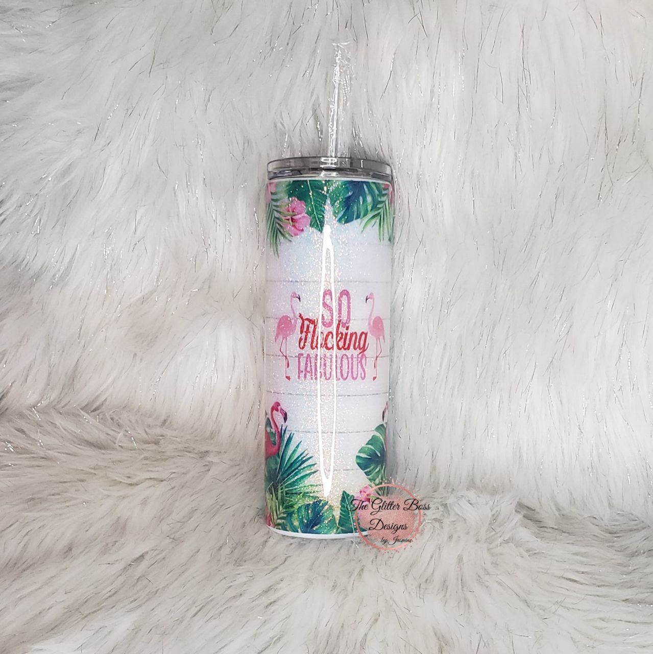 So Flocking Fabulous - 20 oz Skinny - Glitter Boss