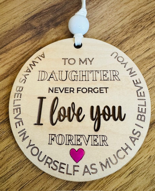 To My Daughter Ornament / Package Tag - STV