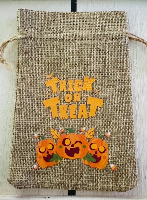Halloween Burlap Gift Bag - STV