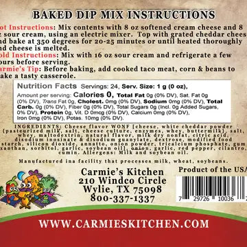 Carmie's Kitchen Baked - Enchilada Dip Mix