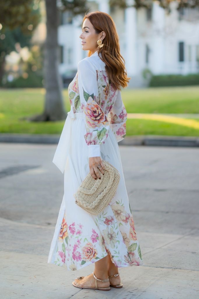 Garden Romance Dress/White - Made in Chic
